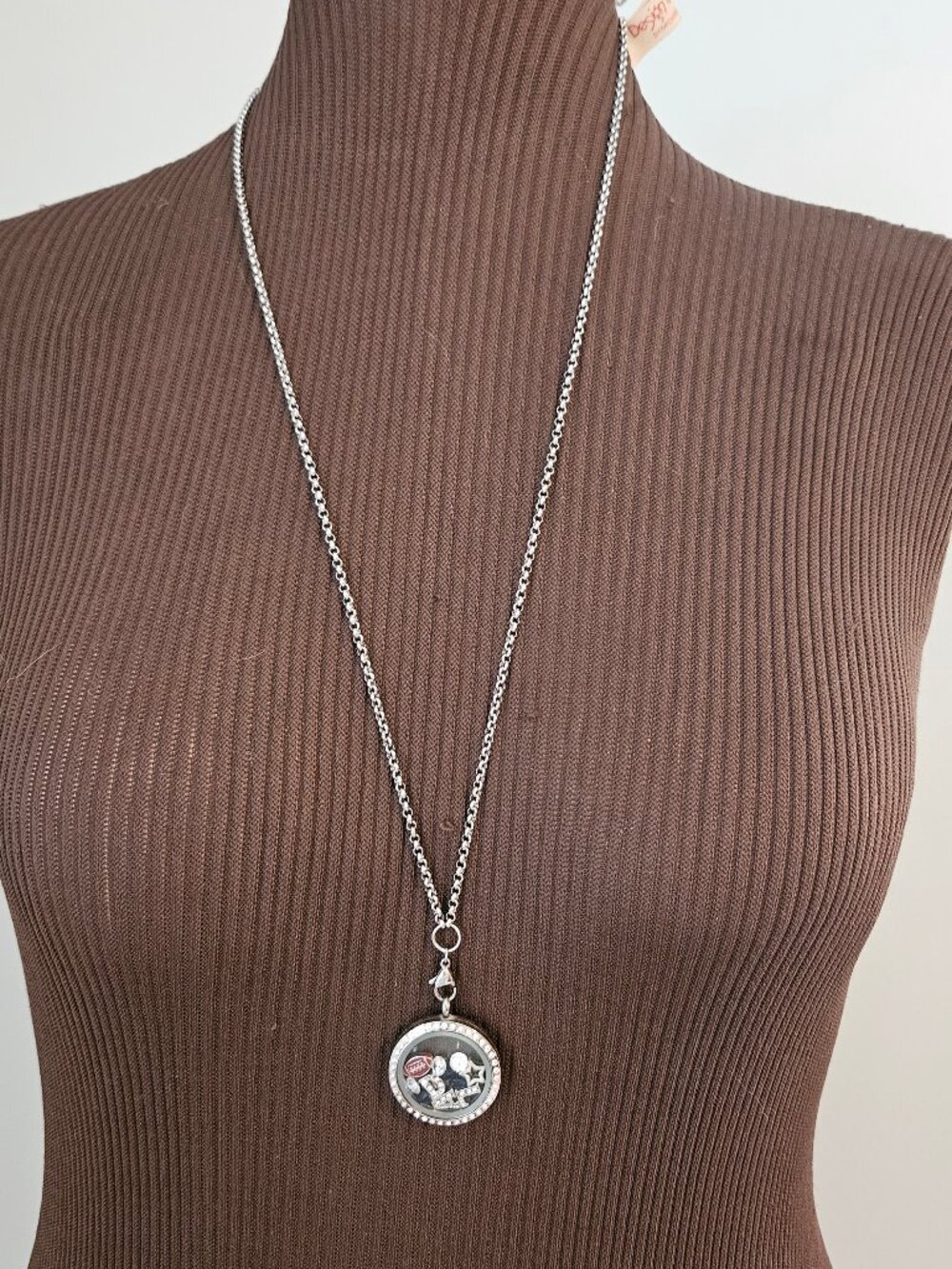 Dallas Cowboys 'Locket Science' Necklace, Silvertone Chain/Locket